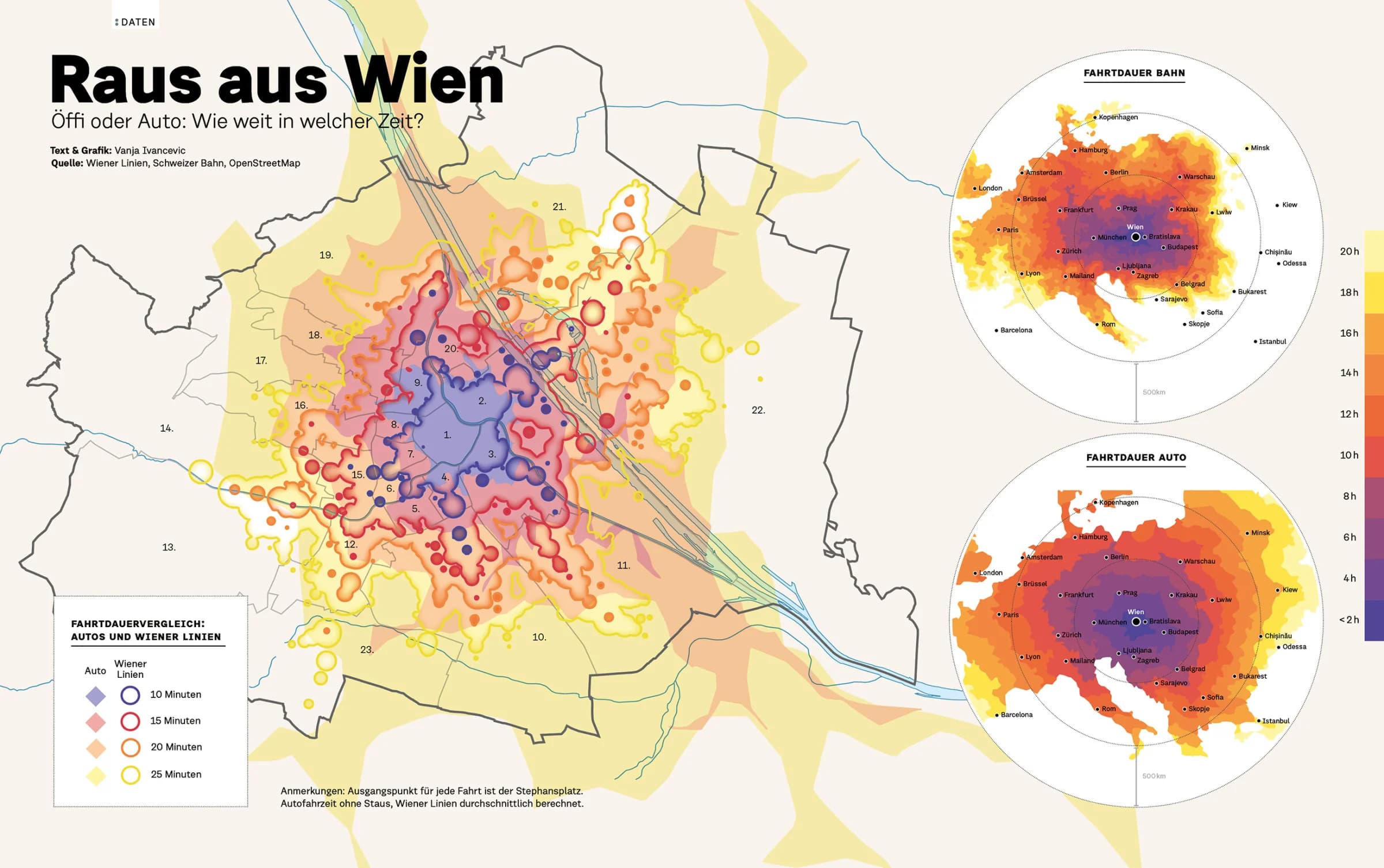 Travel Times from Vienna — project overview