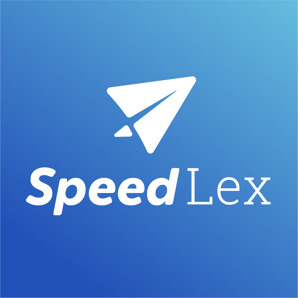 White paper-plane symbol and lettering on blue