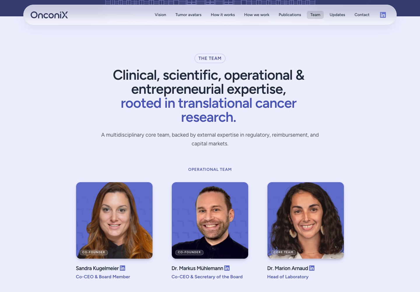 The OnconiX team